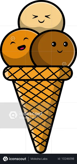 Ice Cream Cone  Illustration