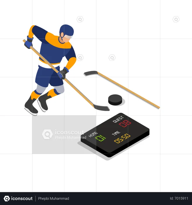Ice hockey  Illustration