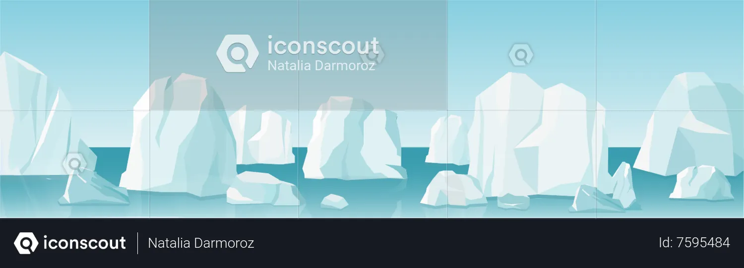 Ice melting  Illustration