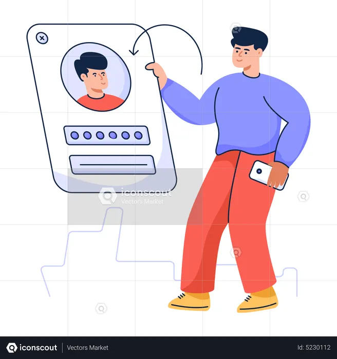Identificación de usuario  Ilustración