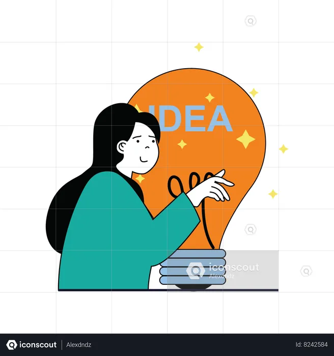 Idea creativa  Ilustración