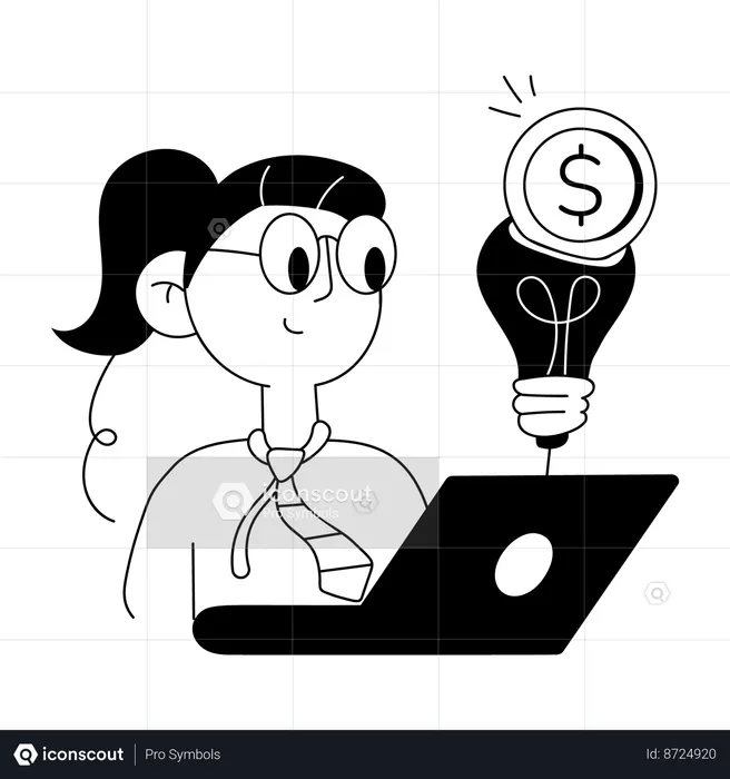 Idea de financiación colectiva  Ilustración