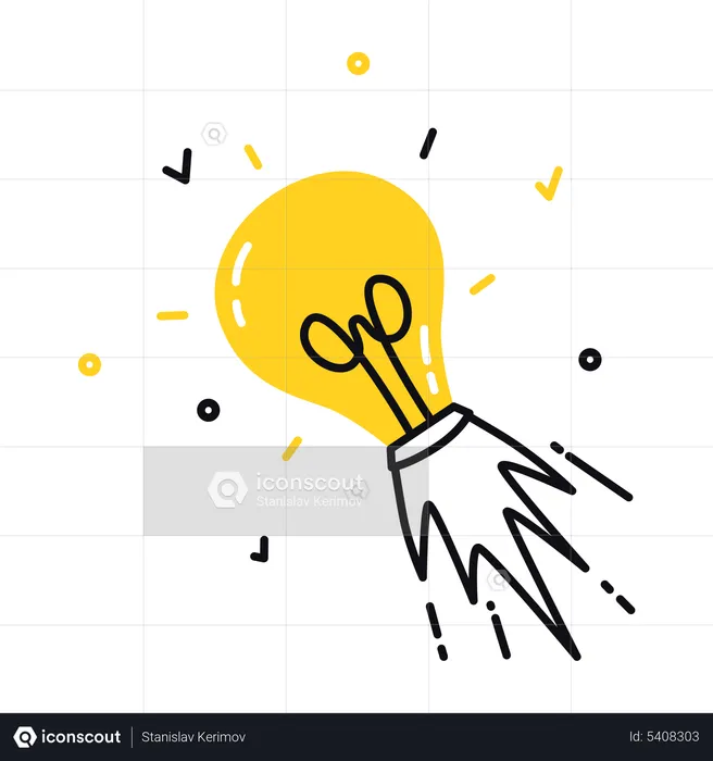 Idea Launch  Illustration