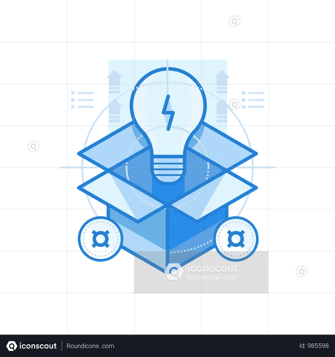 Idea Out Of The Box  Illustration