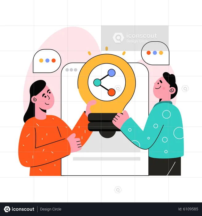 Idea Sharing  Illustration