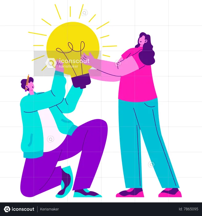 Idea Teamwork  Illustration
