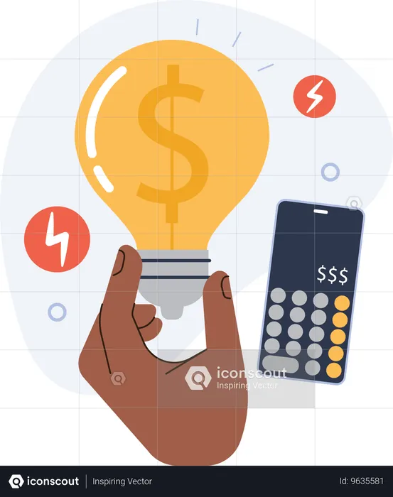 Ideia de custeio e ideia financeira  Ilustração