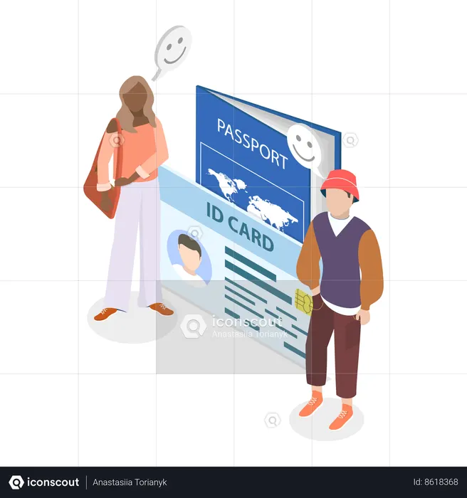 Identification Document  Illustration