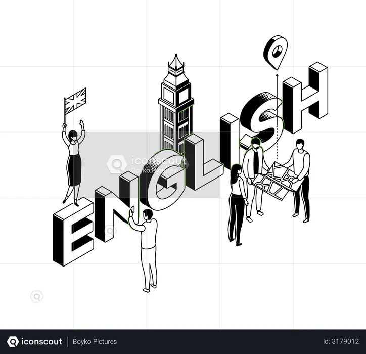 Língua Inglesa  Ilustração