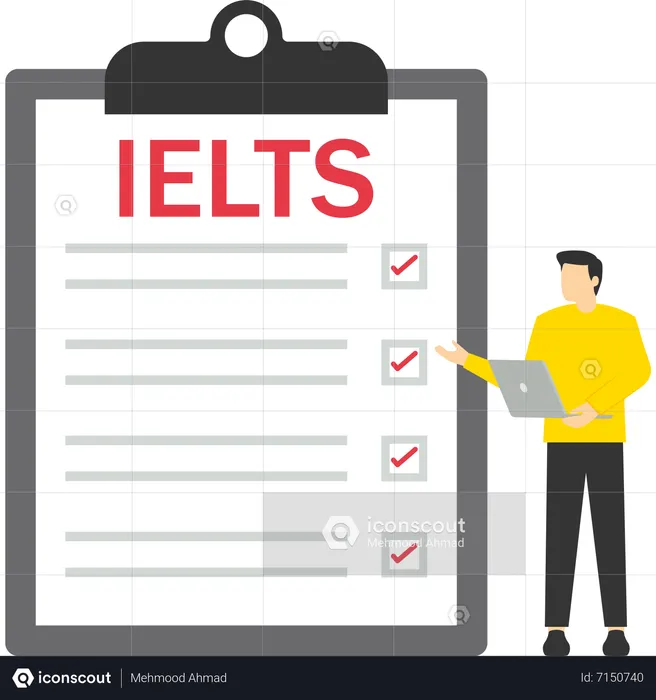 IELTS international english language testing system  Illustration