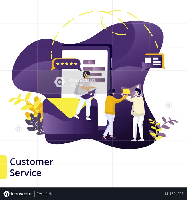 Illustration Customer Service  Illustration