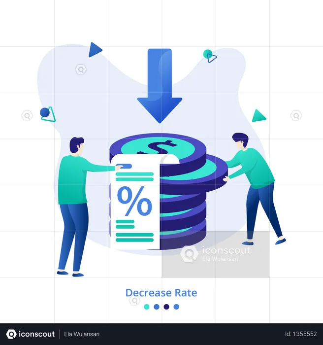 Illustration Decrease Rate  Illustration