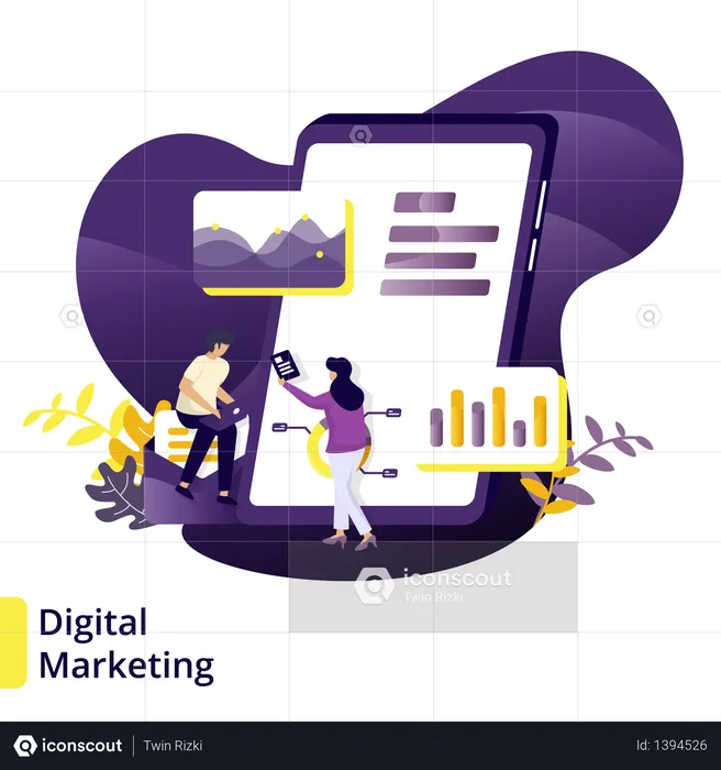 Illustration Digital Marketing  Illustration