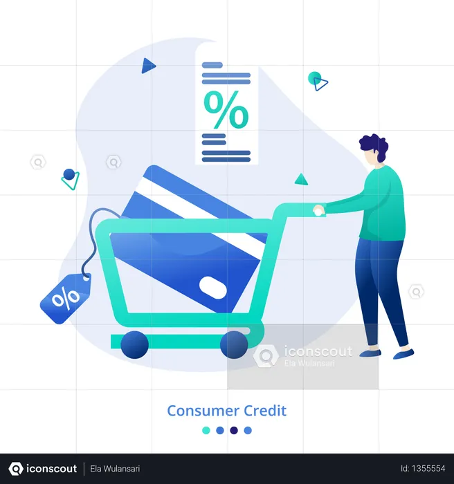 Illustrazione Credito al consumo  Illustration