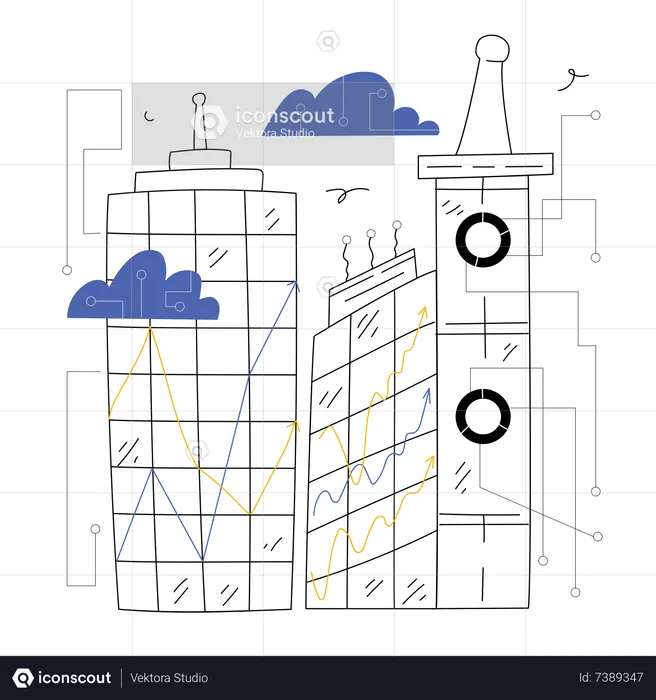 Immeuble de bureaux  Illustration