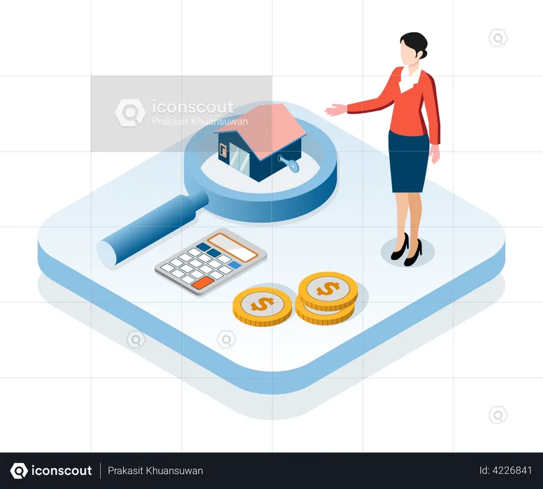 Immobilienmakler  Illustration