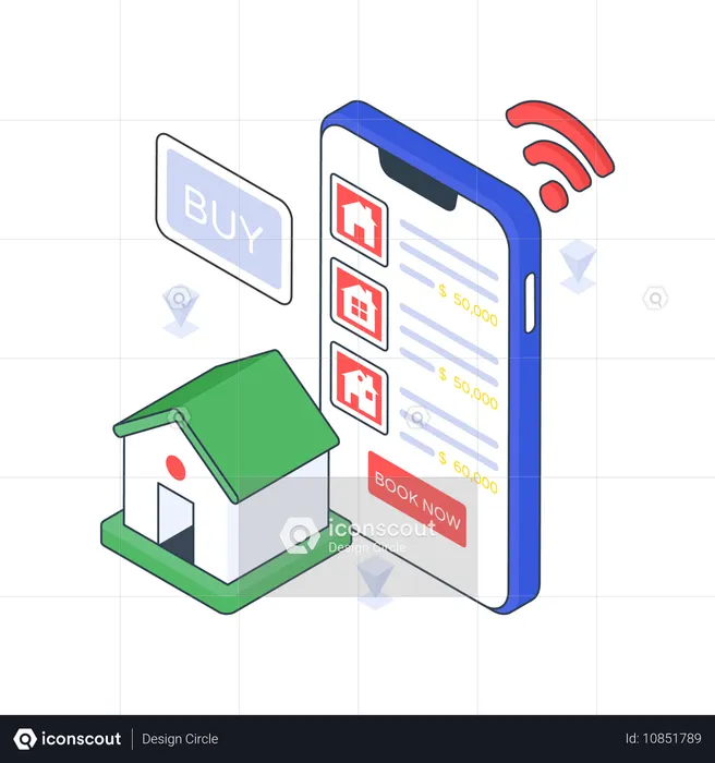 Application immobilière  Illustration