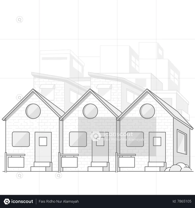 Immobilier Plus Bâtiment  Illustration