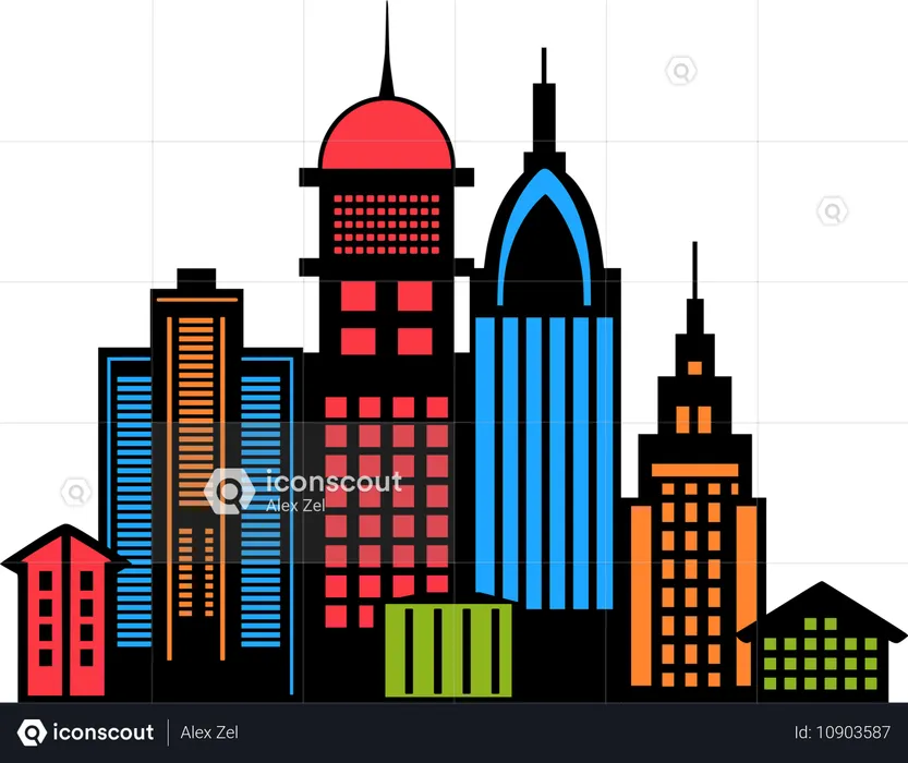 Construção imobiliária  Ilustração