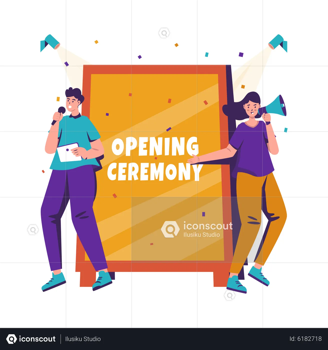 Best Inauguration ceremony Illustration download in PNG & Vector format