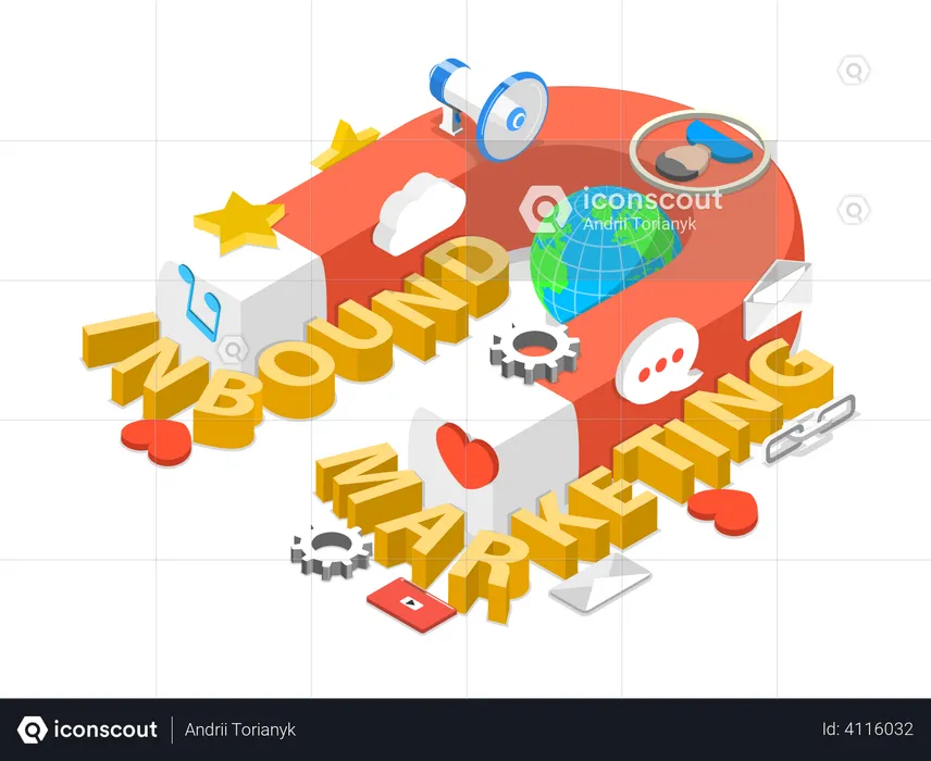 Inbound Marketing  Illustration