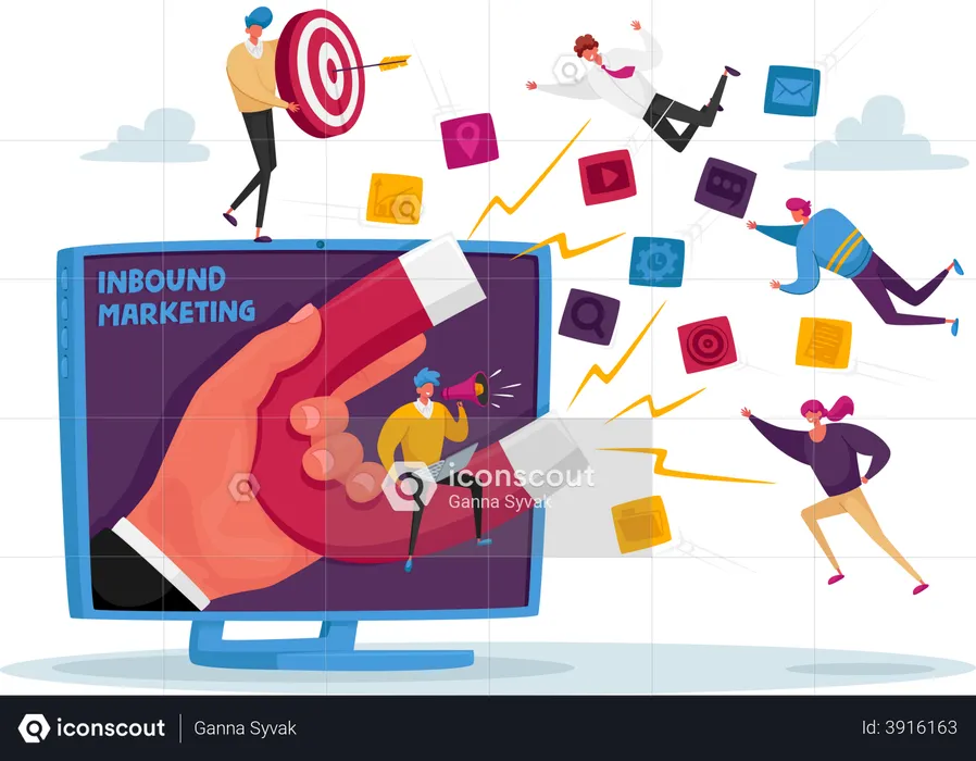 Inbound marketing  Illustration