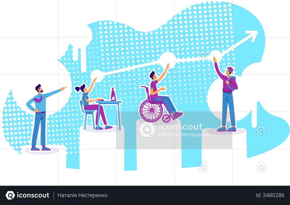 Inclusive education  Illustration