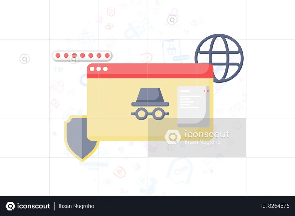 Incognito Tab  Illustration