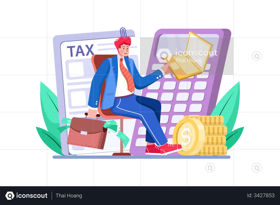 Income Tax Payment  Illustration
