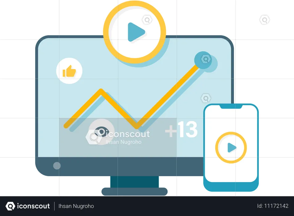 Increase in ad viewership  Illustration