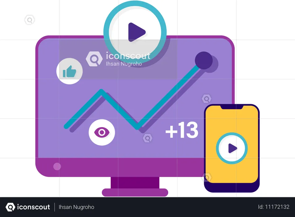 Increase in ad viewership  Illustration