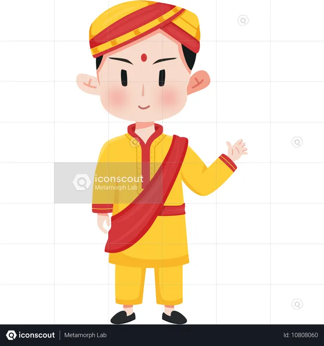 Sari indien  Illustration