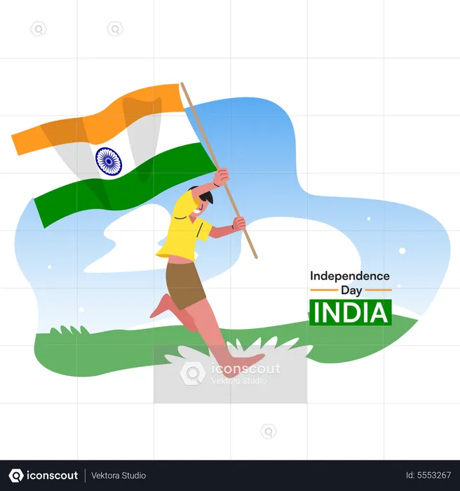 Independência indiana  Ilustração