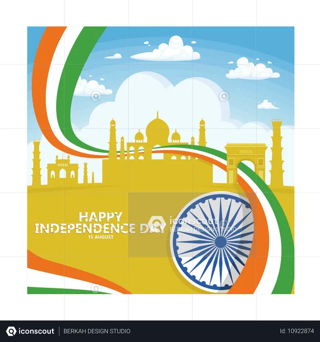 India Independence Day  Illustration