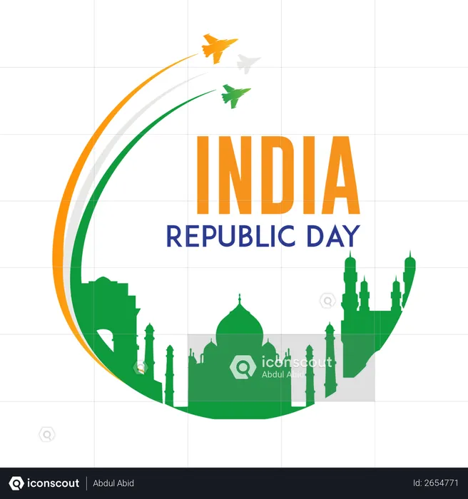India Republic day  Illustration