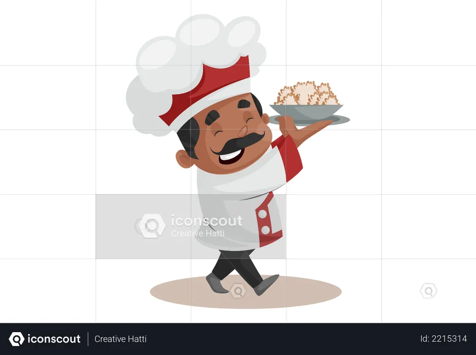 Indian Chef  Illustration