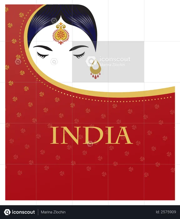 Indian culture poster  Illustration