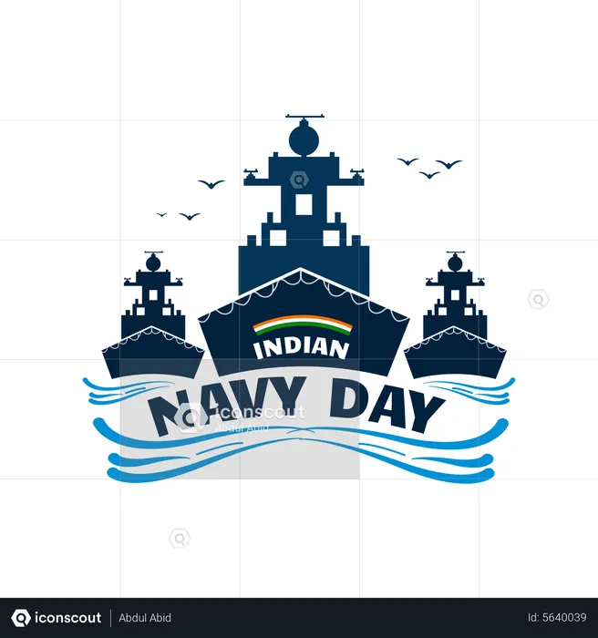 Indian Navy Day  Illustration
