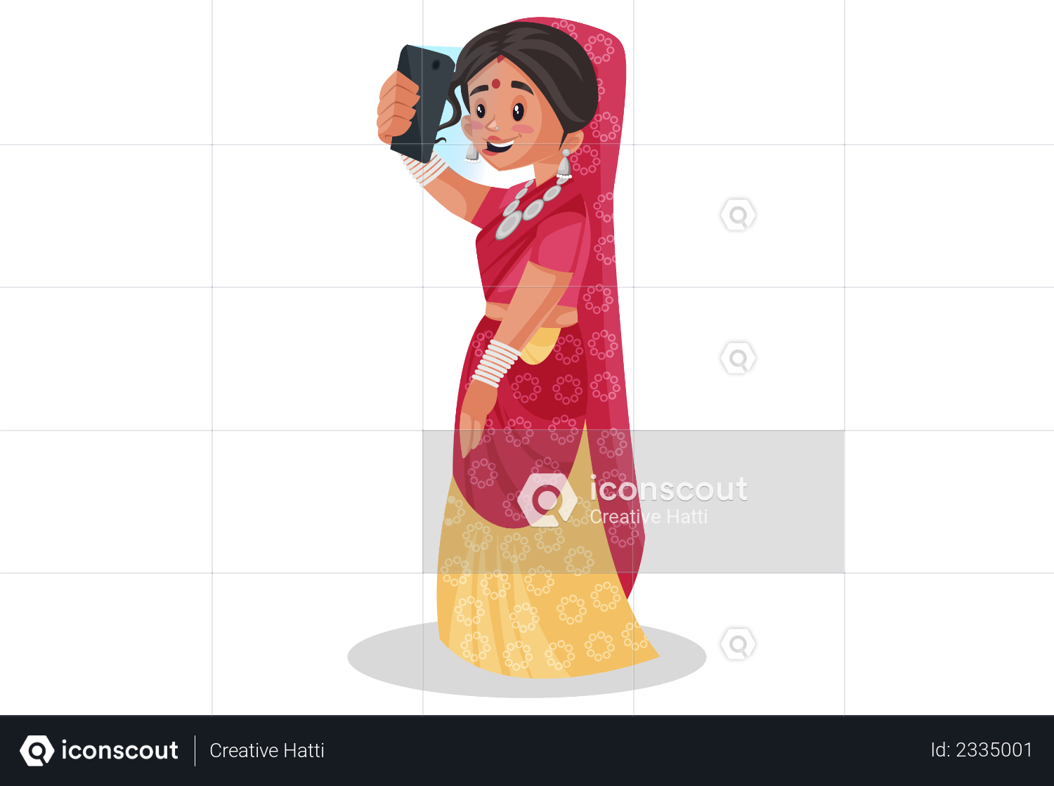 Traditional Rajasthani woman and dancer – House of art