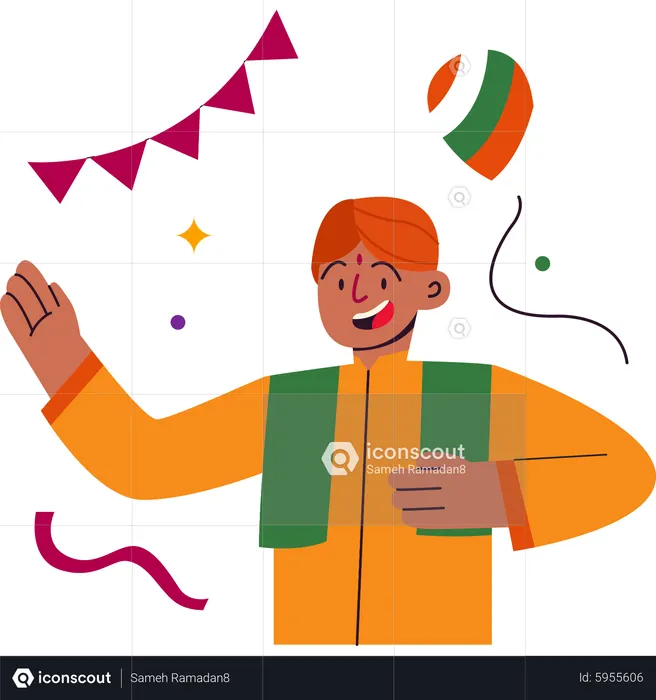 Indian republic day  Illustration