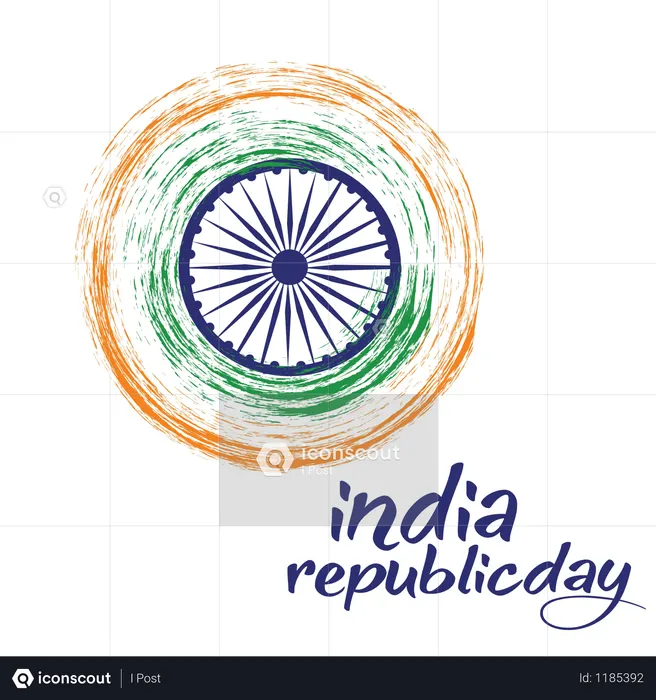 Indian Republic Day Concept  Illustration
