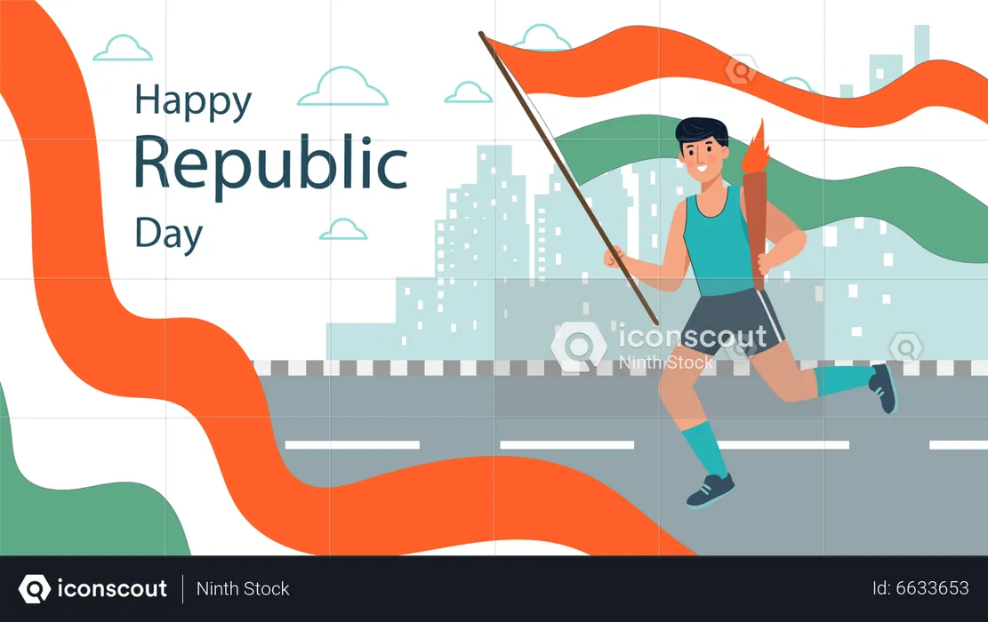 Indian Republic Day  Illustration