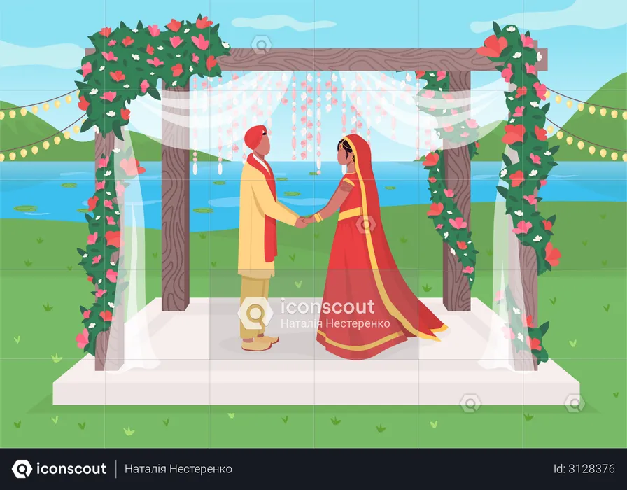 Indian wedding  Illustration