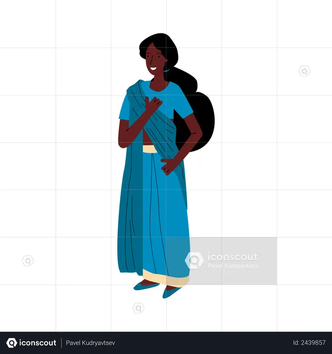 Indian woman  Illustration