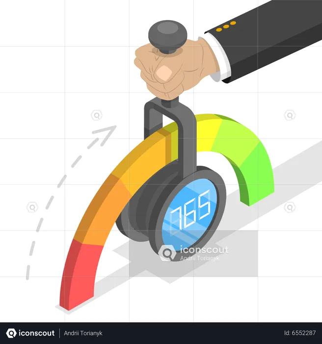 Indice d’historique de crédit et classement de crédit personnel  Illustration