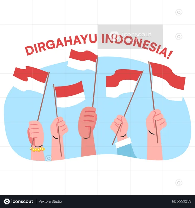 Indonesia Independence Day  Illustration