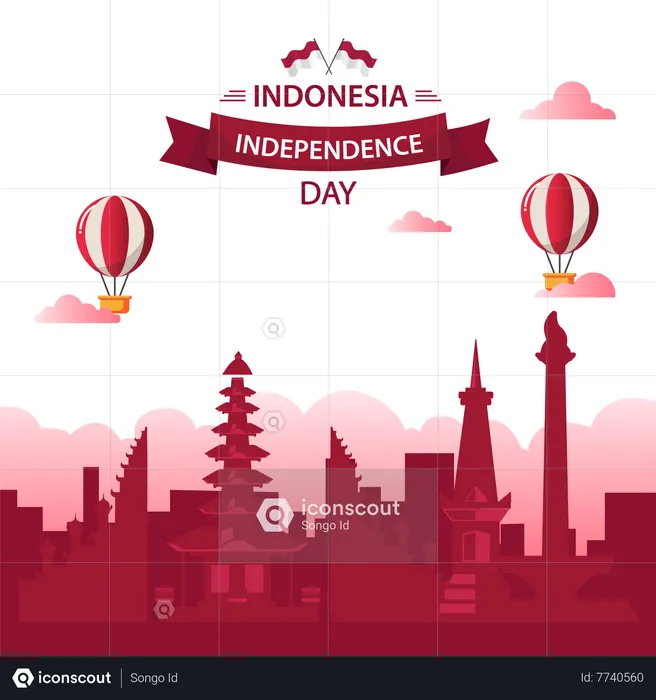 Indonesian Independence Day  Illustration