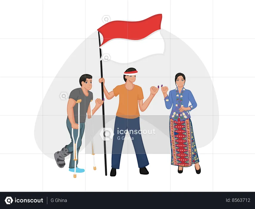 Indonesian Presidential Election  Illustration