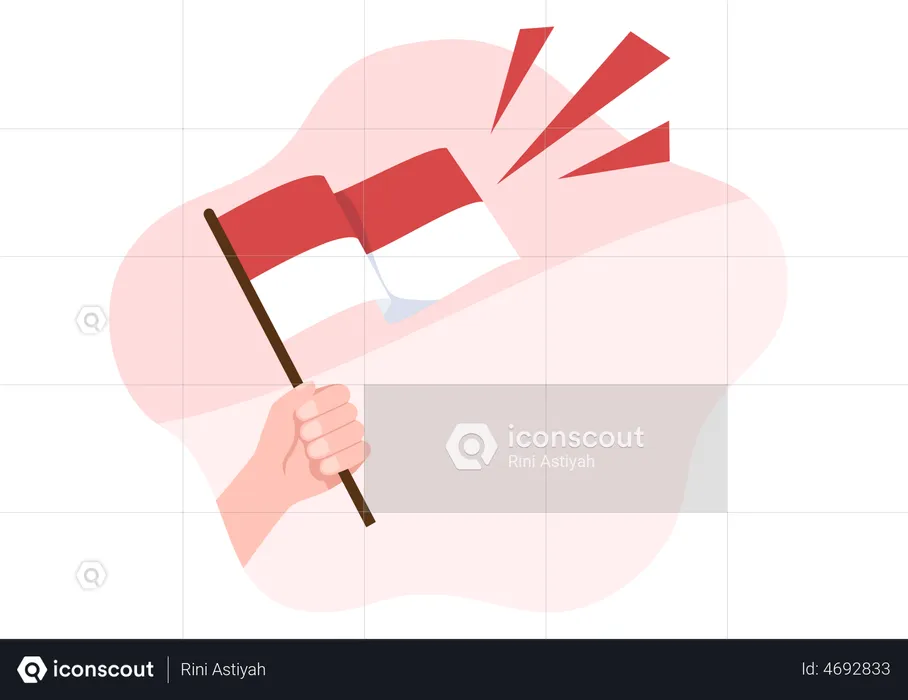 Feier zum indonesischen Unabhängigkeitstag  Illustration