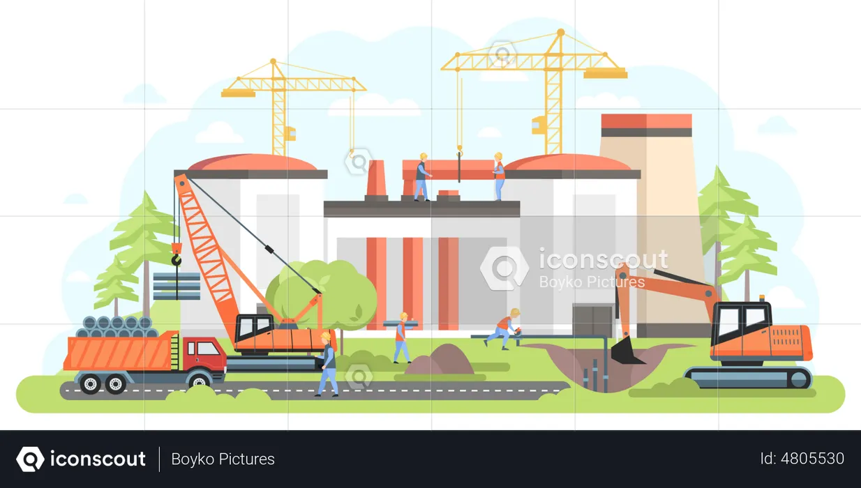 Industrial Development  Illustration